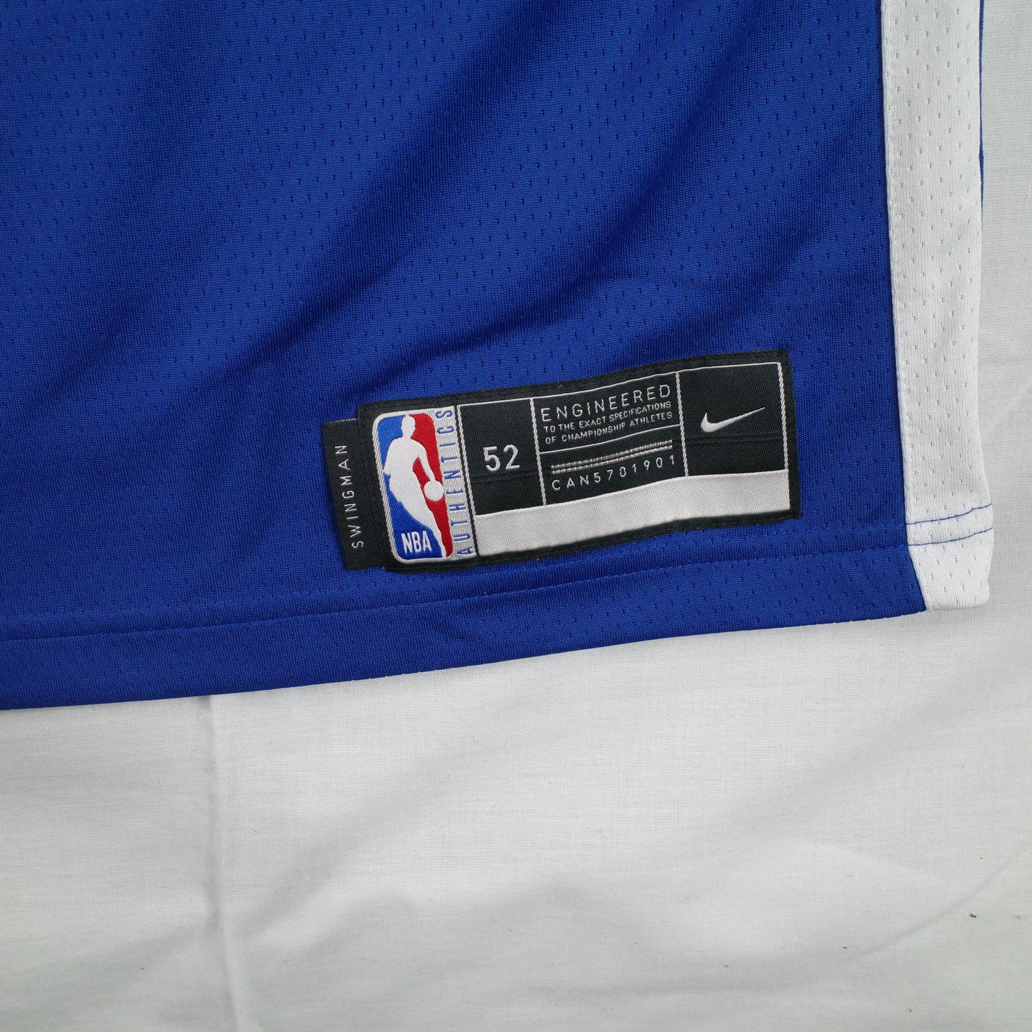 Nike Authentic Swingman Steph Curry Golden State Blue Home Jersey Size 52