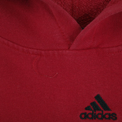 Utah Utes Hoodie Sweater Mens Small Red Sweatshirt Football Adidas Vintage