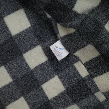 Vintage Nautica Puffer Fleece Lined Yellow Down Jacket Mens Large