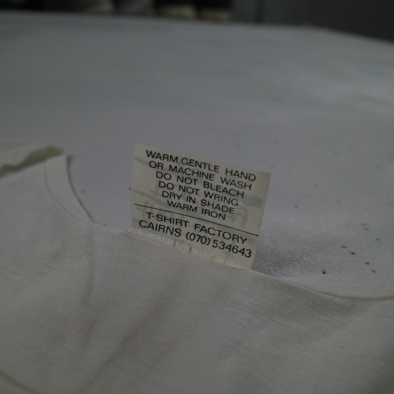 Vintage Elvis Presley 1980's the T-shirt factory Made In Australia Cairns White T-Shirt Men's Small