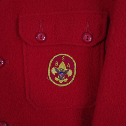 Vintage Boy Scouts of America Jacket Men’s Red 1973 Jamboree Scout Leader Jacket