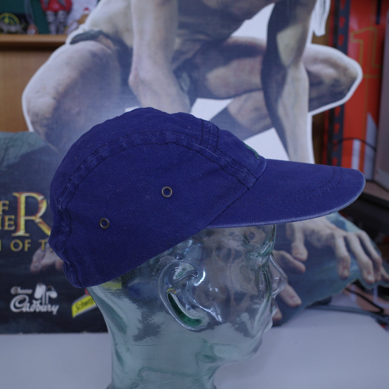 Vintage L.L Bean Bong Bill Baseball Hat Cotton Navy Cap Men's Small