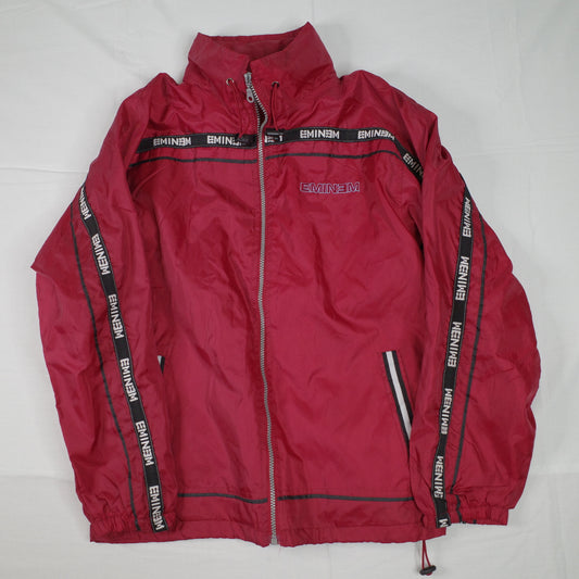 Eminem Slim Shady Maroon Full Zip Shell Jacket Women's 14