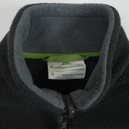 Kathmandu Jacket Thick Fleece Black Polartec Womens 6