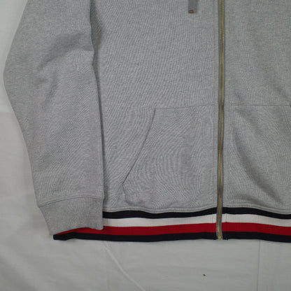 Tommy Hilfiger Grey Zip Up Hoodie Cotton Men's XXL