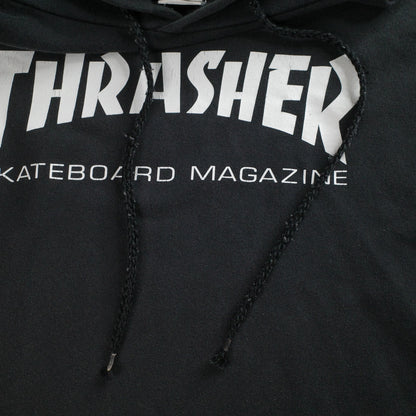 Thrasher Skateboard Magazine Black 2XL Hoodie Used Vintage