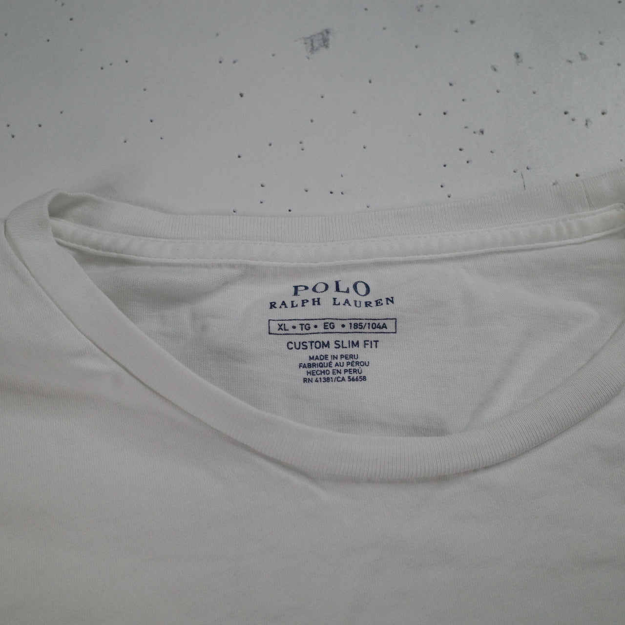Polo Ralph Lauren Collegate 1967 White Custom Fit Men's XL T-Shirt