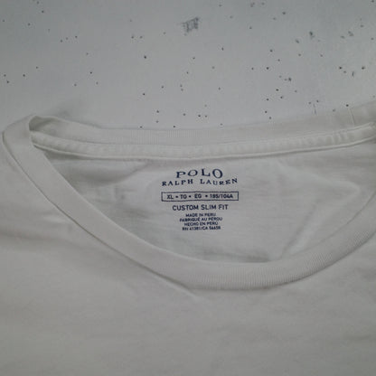 Polo Ralph Lauren Collegate 1967 White Custom Fit Men's XL T-Shirt