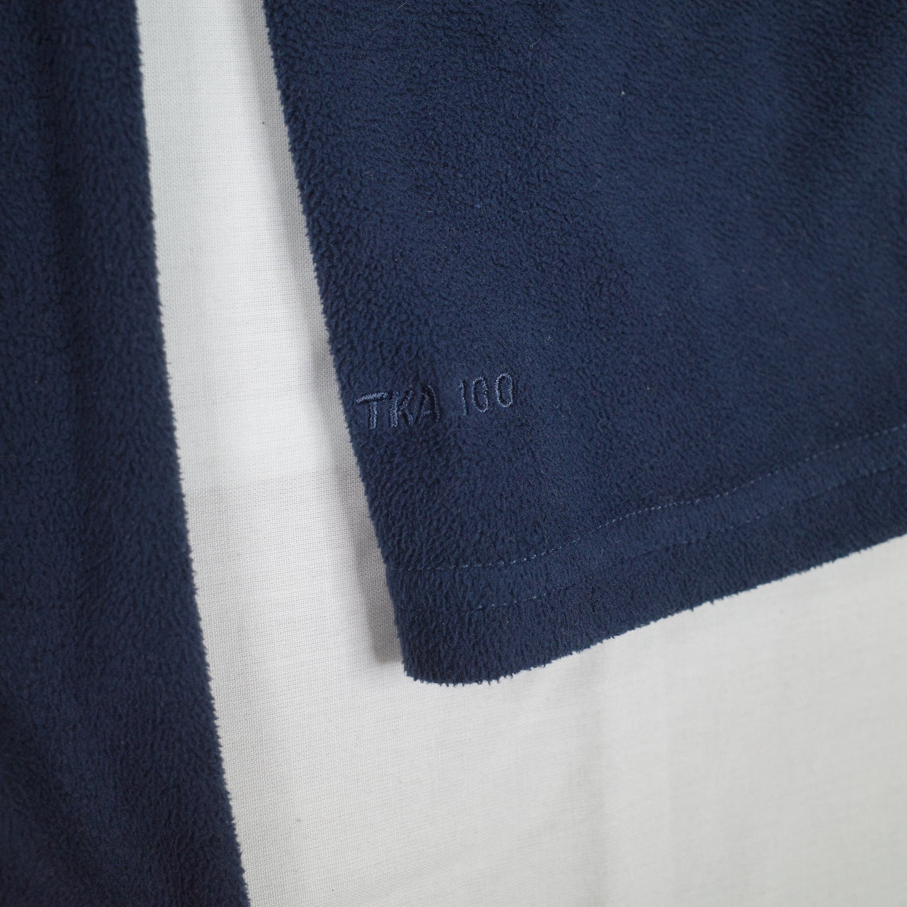 The North Face Navy Quarter Zip Thin Fleece Pullover Sweater Mens Large