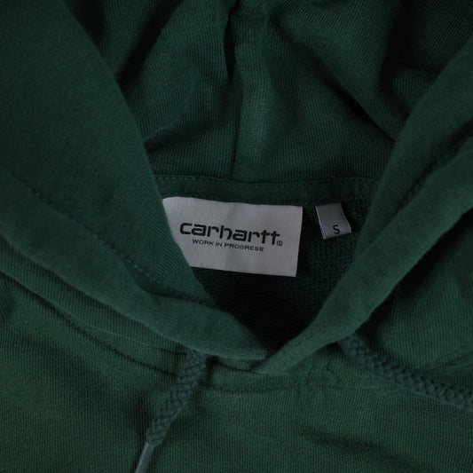 Carhartt WIP Men's XL College Hoodie Sweat Jumper Green Big Logo