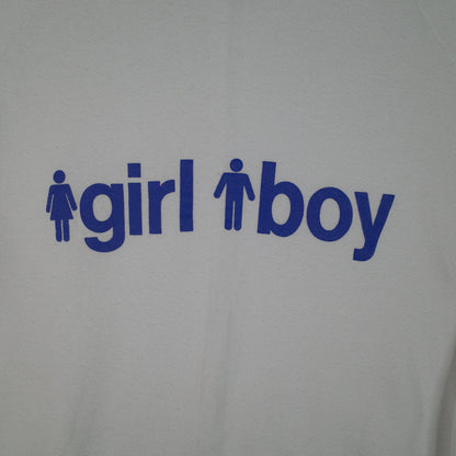 Girl Boy Skate Brand 90's Vintage White Crewneck Women's M