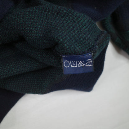 VIntage Polo Ralph Lauren Polo Tennis Plaid Knit Sweater Quarter Buttons Mens Large