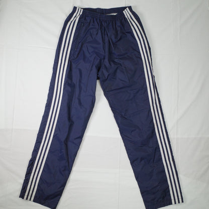 Vintage Adidas 90's New Zealand Made Blue White Lined Track Set Jacket Pants Mens Medium