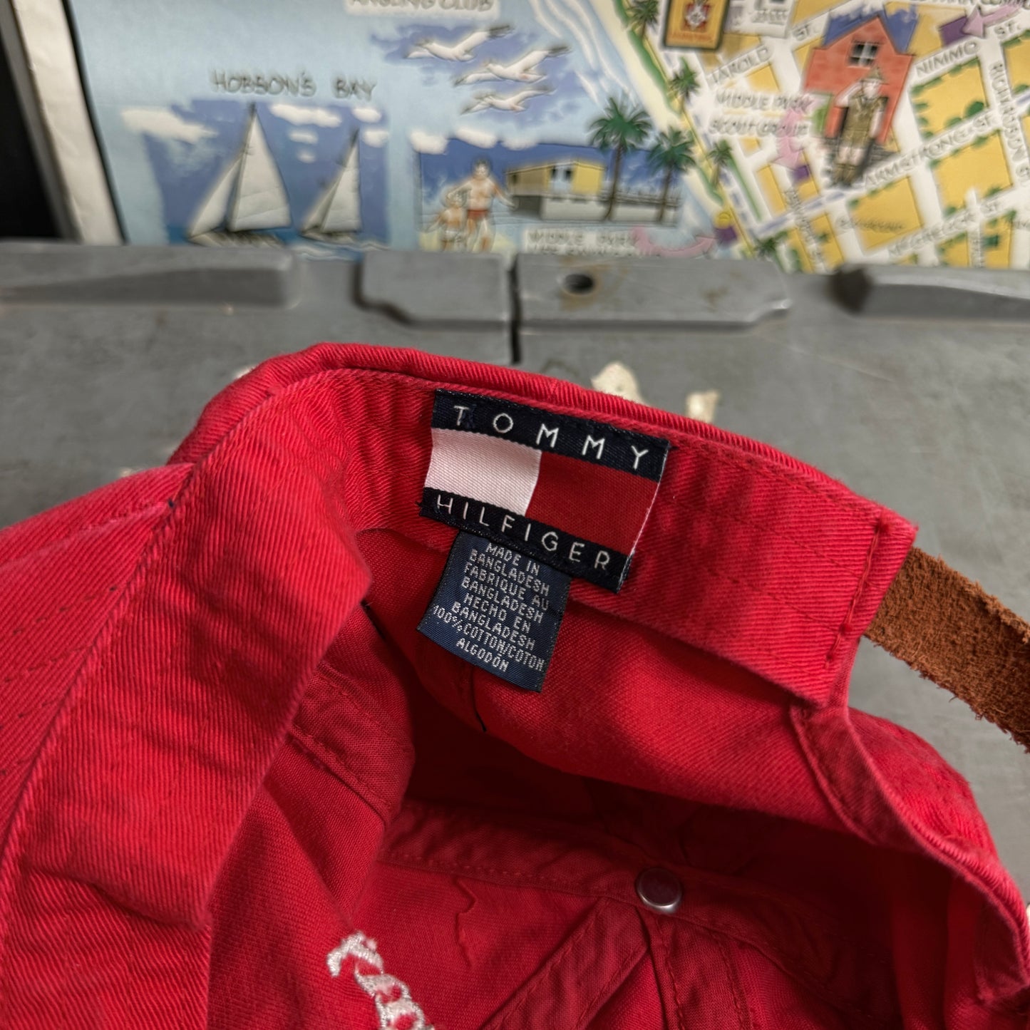 Tommy Girl Vintage Tommy Hilfiger Red Adjustable Cap Hat