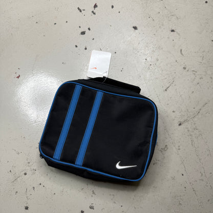 Vintage Nike 90s Insulated Lunchbox Travel Bag Blue Black Embroidered Logo New with Tags