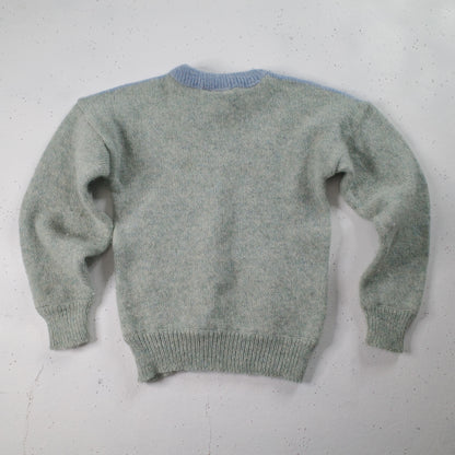 Moffat Woolens Pure Wool Made In United Kingdom Rabbit Farm Sweater Childrens Small