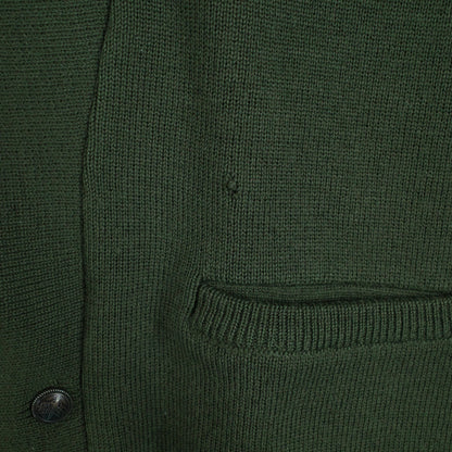 Aklanda 100% Wool Shawl Collar Cardigan Sweater Mens Medium