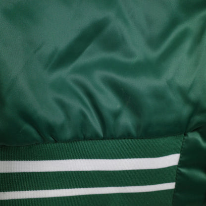 Nike Sportswear Green Satin Varsity  Destroyer Bomber Jacket Blue Lined Mens XL