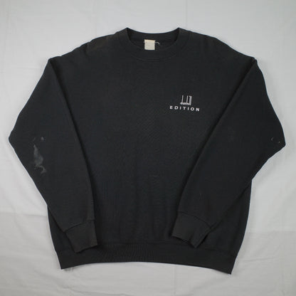 Vintage Dunhill Edition 90s Black Pullover Sweater Crewneck Mens Large