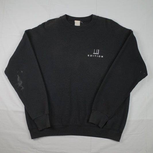 Vintage Dunhill Edition 90s Black Pullover Sweater Crewneck Mens Large