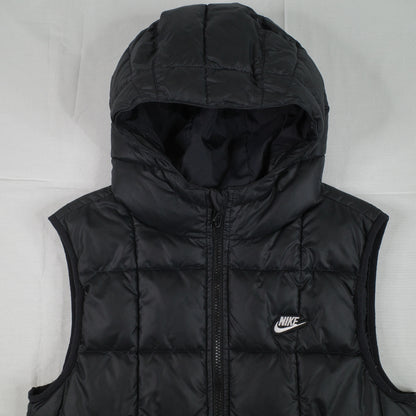 Vintage Nike Sportswear Puffer Vest Quilted Grey Tag Womens Small