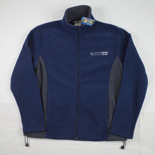 Philip Island Penguin Parade Fleece Zip Up Blue Jacket Men's Large
