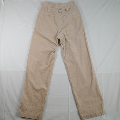 Ines De La Fressange Uniqlo Beige Cord Pants Womens 6