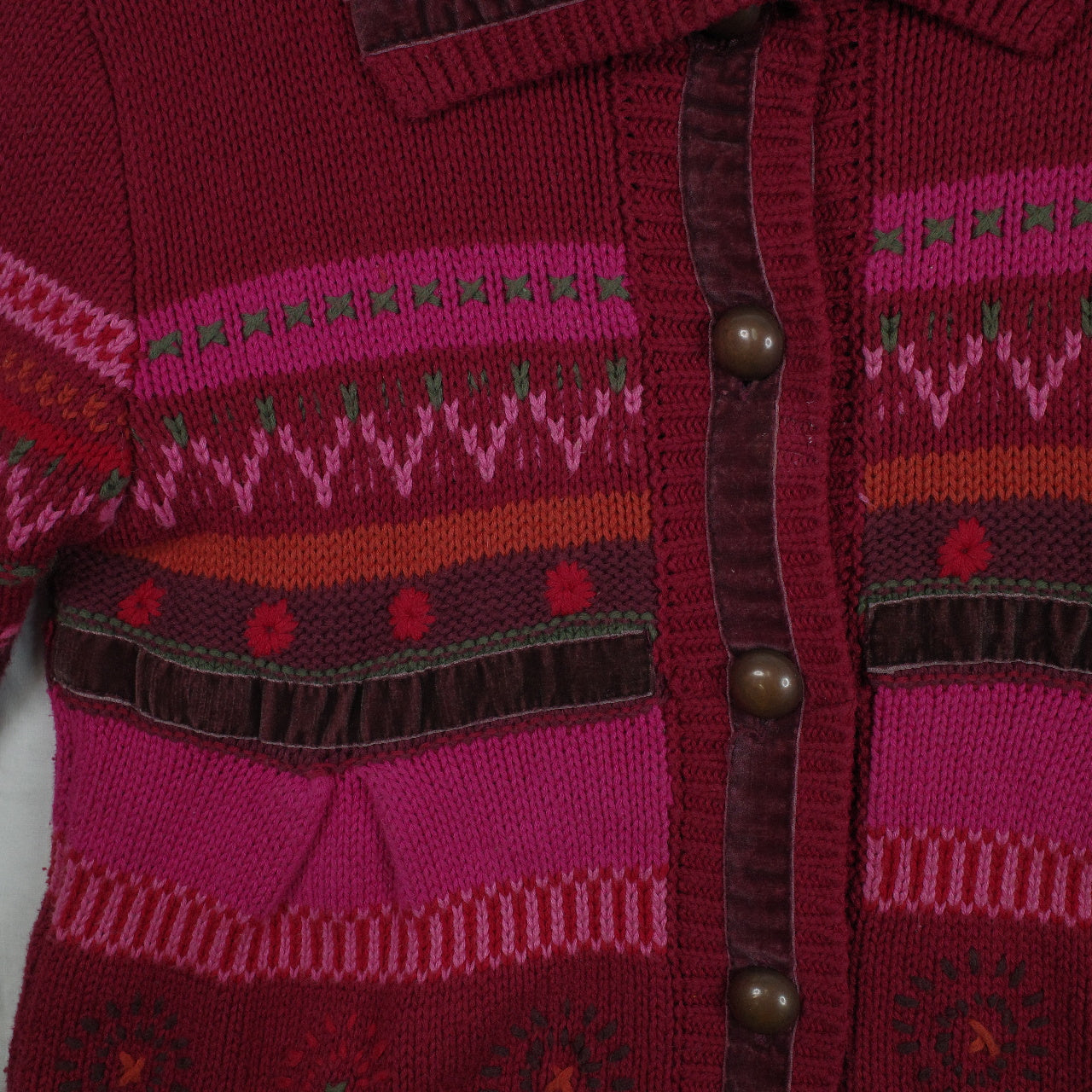 Kenzo Kids Cardigan Pink Knit Pink Red 12A/150