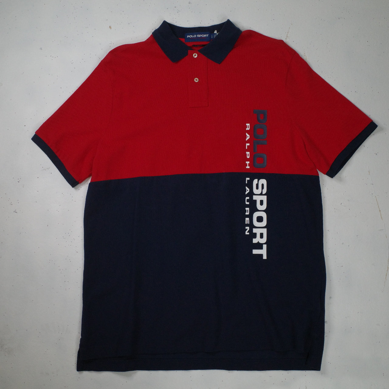 Polo Ralph Lauren Polo Sport Red Blue Spell Out Mens Large NWT
