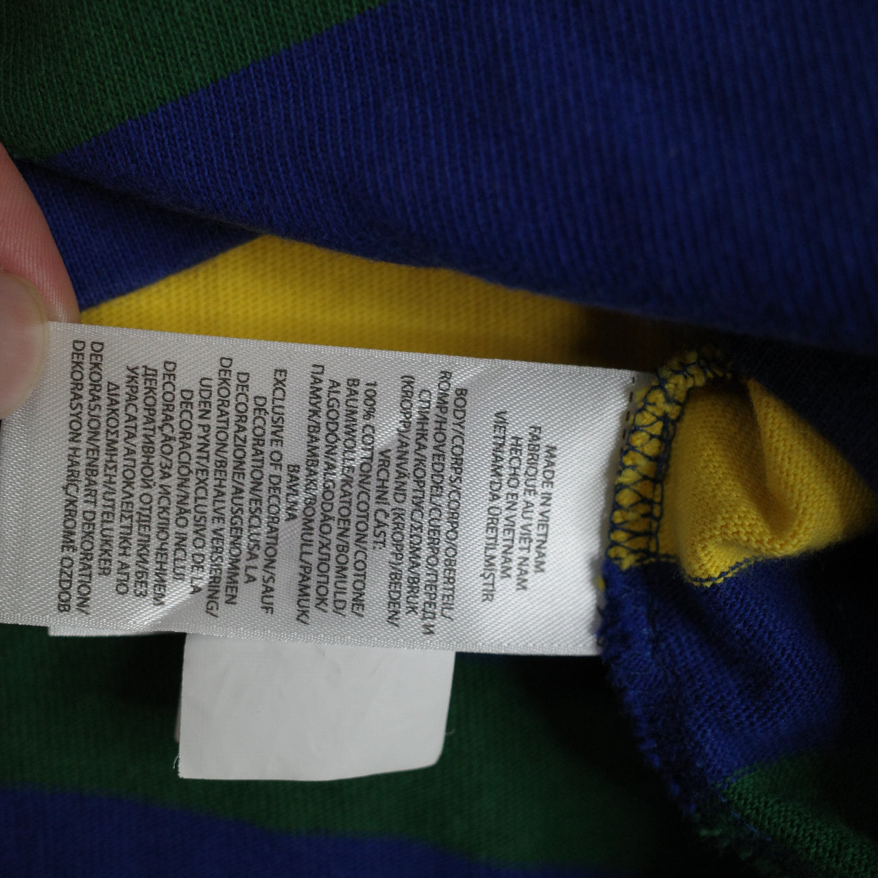 Polo Ralph Lauren Men's Classic Fit Polo Sport Rugby Shirt Blue Green White Large