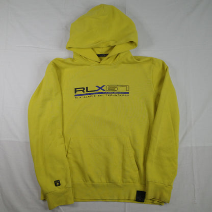 RLX Alpine Ski Technology Yellow RLX67 Ralph Lauren Hoodie Mens XL