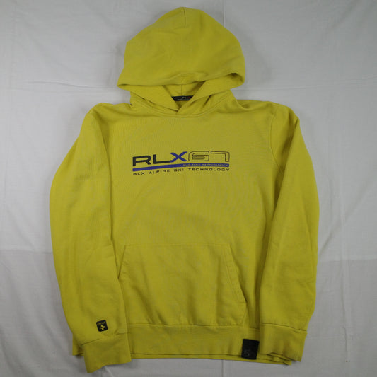 RLX Alpine Ski Technology Yellow RLX67 Ralph Lauren Hoodie Mens XL