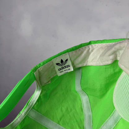 Vintage Adidas Hat Adult Neon Green Nylon Snapback Cap