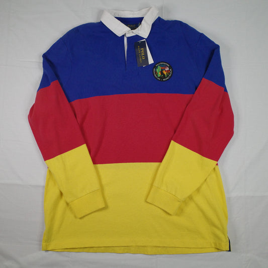 Polo Ralph Lauren Rugby Long Sleeve Respect Wilderness Coyote Patch Mens XL New