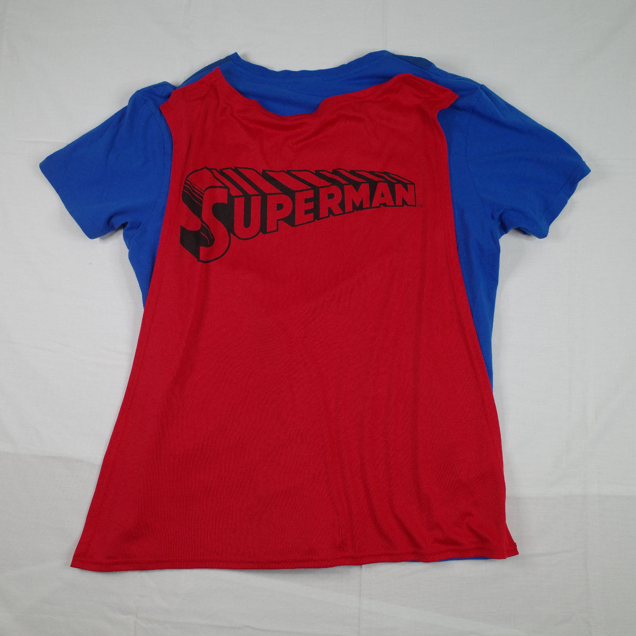 DC Comics Superman Costume T-Shirt With Cape Men's XL