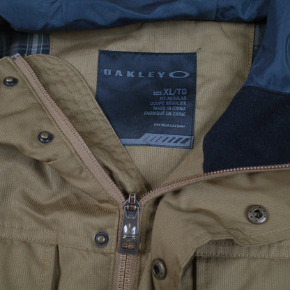 Oakley 2014 Spoiler Insulated Hooded Parka Jacket Mustard Men's L Needs Light Work