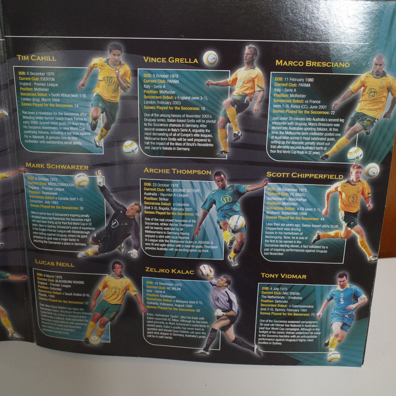 Official Socceroos Medallion Collection Road to Germany Herald Sun 2006