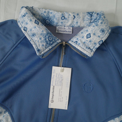 Vintage Sergio Tacchini Sample Promo Light Blue Track Set Jacket Pants Italy Made Womens Small NWT rare