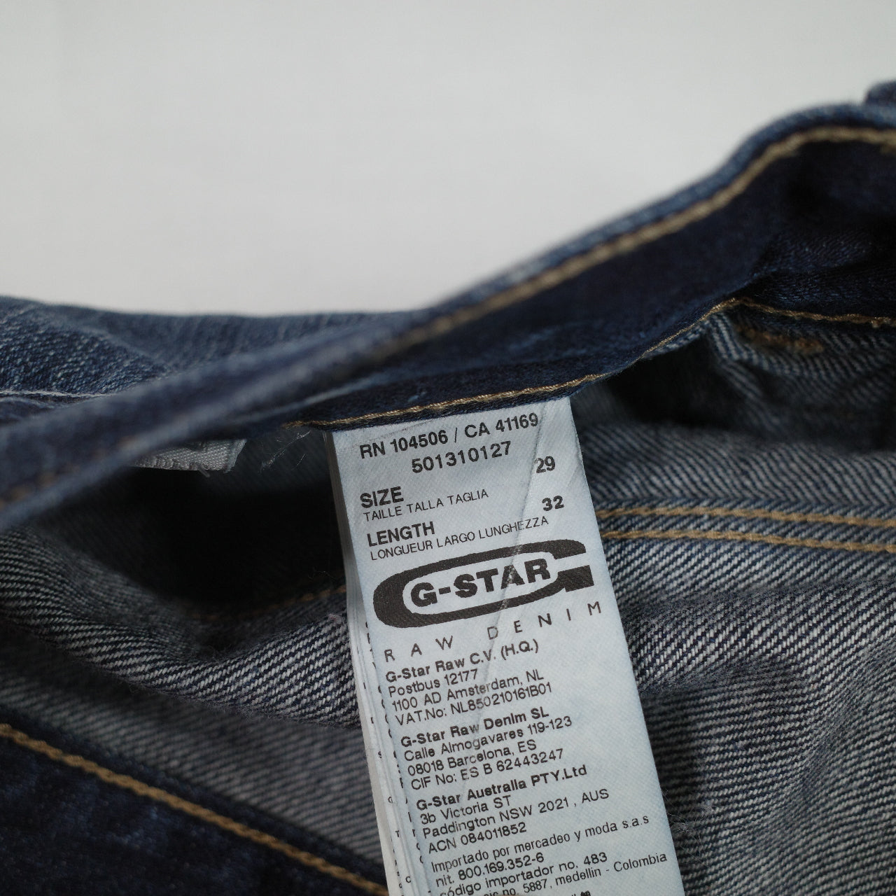 G-STAR Men's Dark Aged Blue Ranch Tapered Jeans 29x32