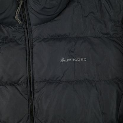 Macpac Halo Puffer Down Jacket Womens 18 Black Full Zip