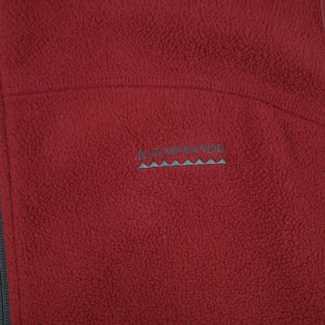 Vintage Kathmandu Altica Technologies Vest Mens M Red Full Zip Fleece Jacket