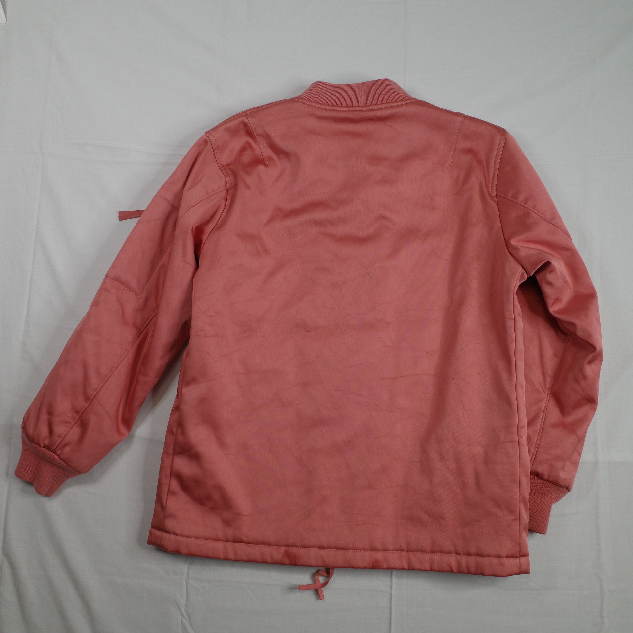 T by Alexander Wang Pink Oversized Nylon Blend Zip Up Bomber Jacket XS