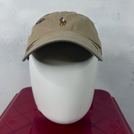 Ralph Lauren Polo Embroidered Beige Cap New