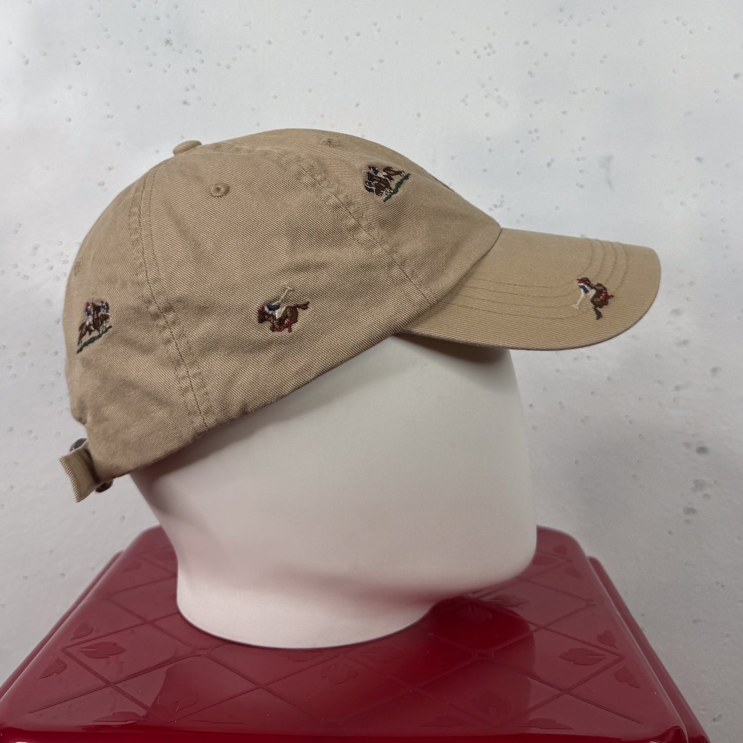 Ralph Lauren Polo Embroidered Beige Cap New