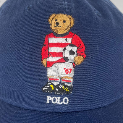 Ralph Lauren Polo Bear Soccer Navy Hat New