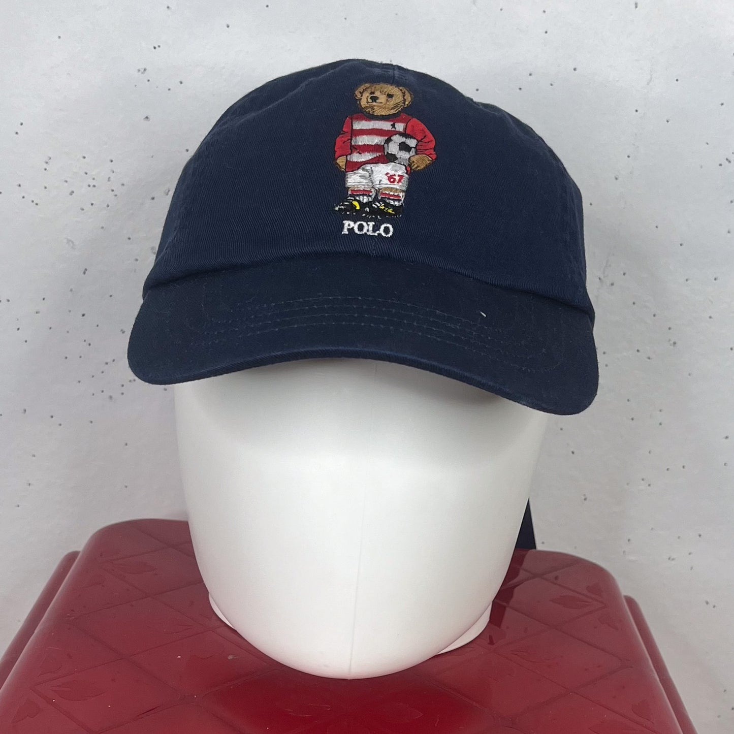 Ralph Lauren Polo Bear Soccer Navy Hat New