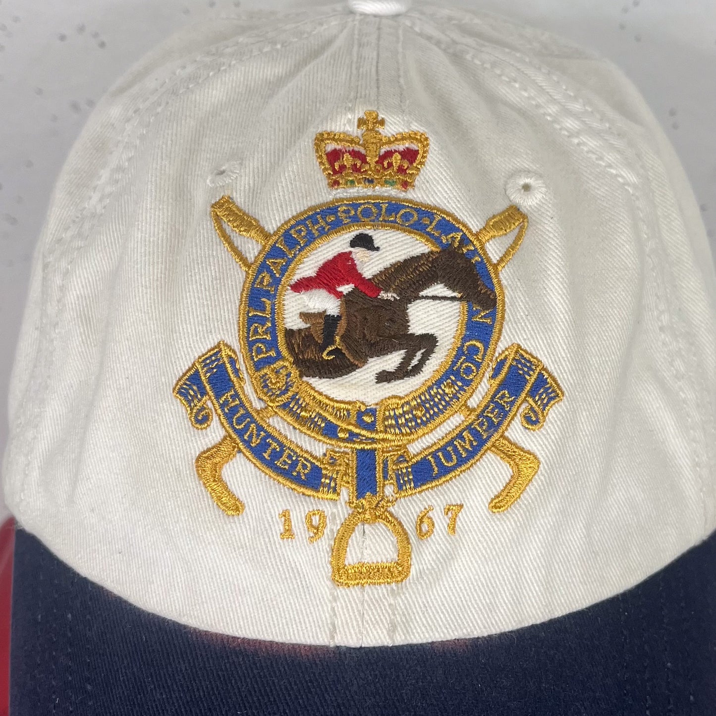 Ralph Lauren Equestrian White/Blue Cap