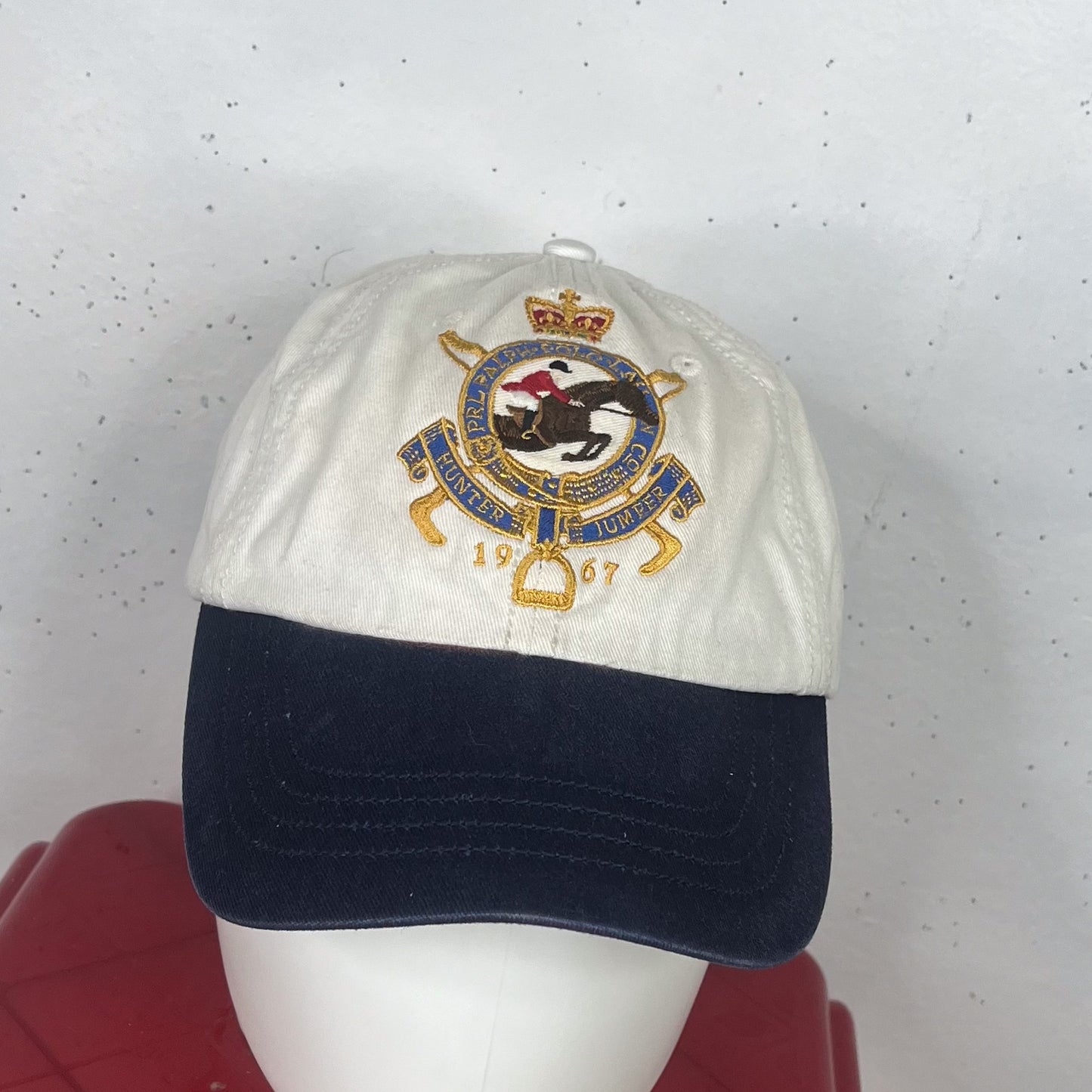 Ralph Lauren Equestrian White/Blue Cap