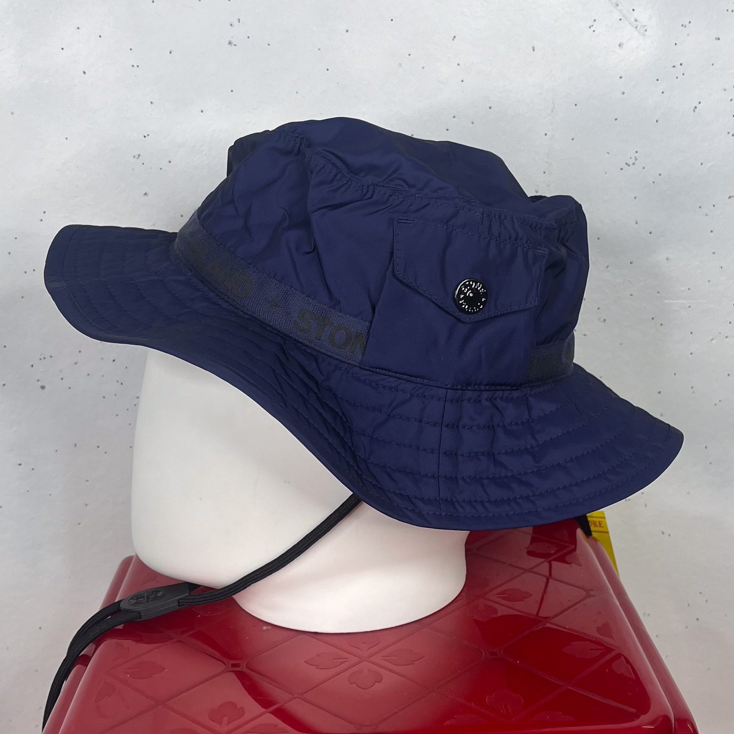 Stone Island Nylon Purple Bucket Hat New (M)