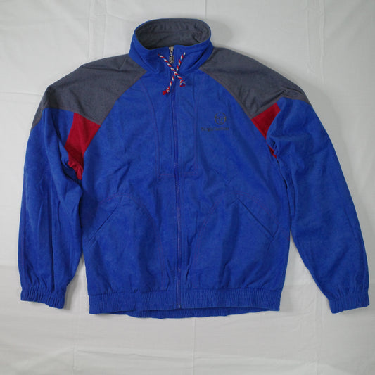 Vintage Sergio Tacchini Sample Italy Made Promo Blue Red Track Jacket Mens Medium NWT